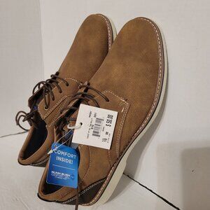 Nunn Bush Comfort Gel Memory Foam Mens Brown Casual Dress Lace up Shoes Size 10M